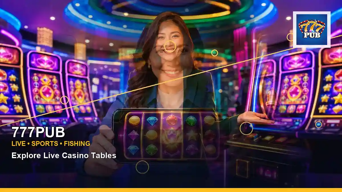 777PUB high-energy VIP casino rewards in a centered layout for Philippine players